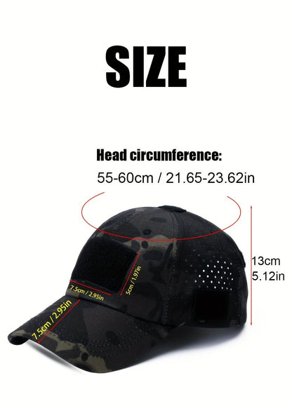 Sun Protection Breathable Outdoor Men's Camouflage Baseball Cap[Equipped with Sunglasses]