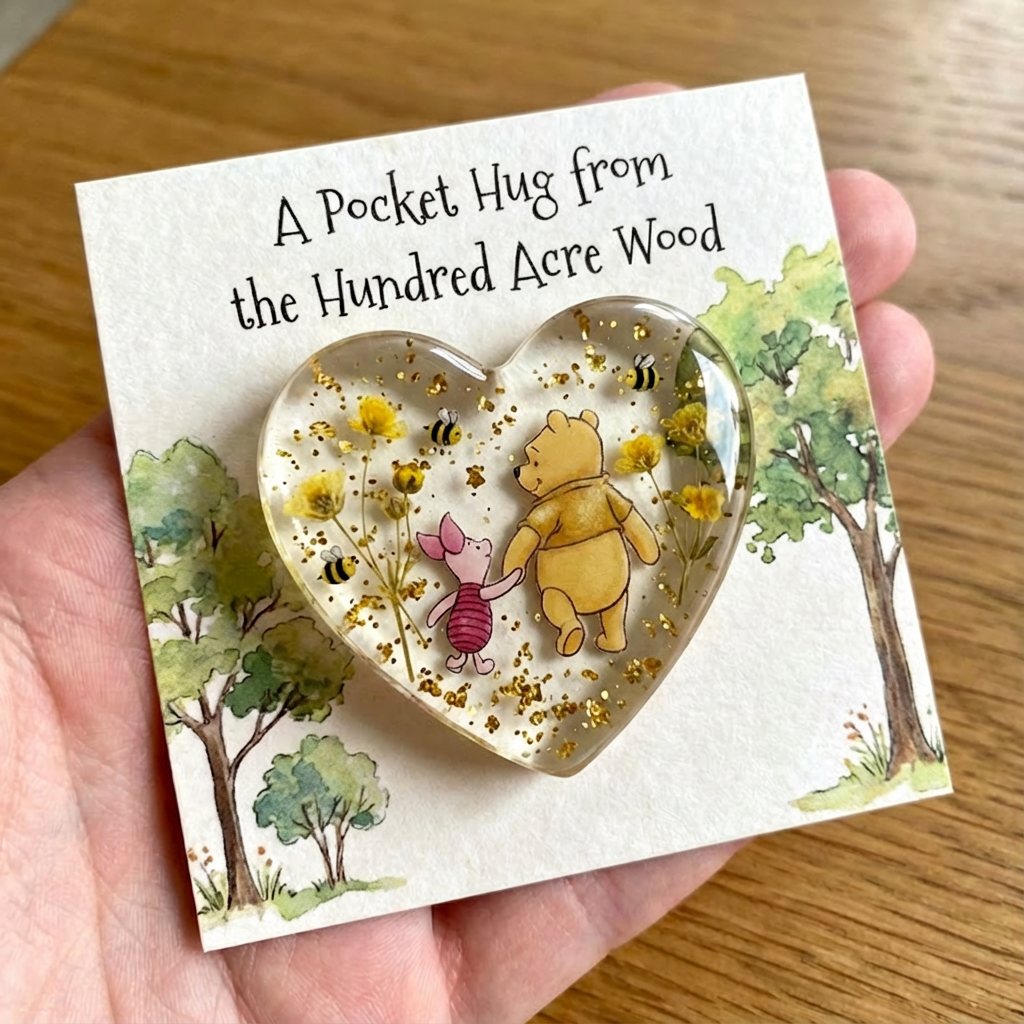 🔥🔥New Year 70% Off--The Pooh Heart Keepsake A Pocket Hug from the Hundred Acre Wood