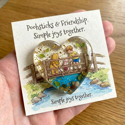 🔥🔥New Year 70% Off--The Pooh Heart Keepsake A Pocket Hug from the Hundred Acre Wood