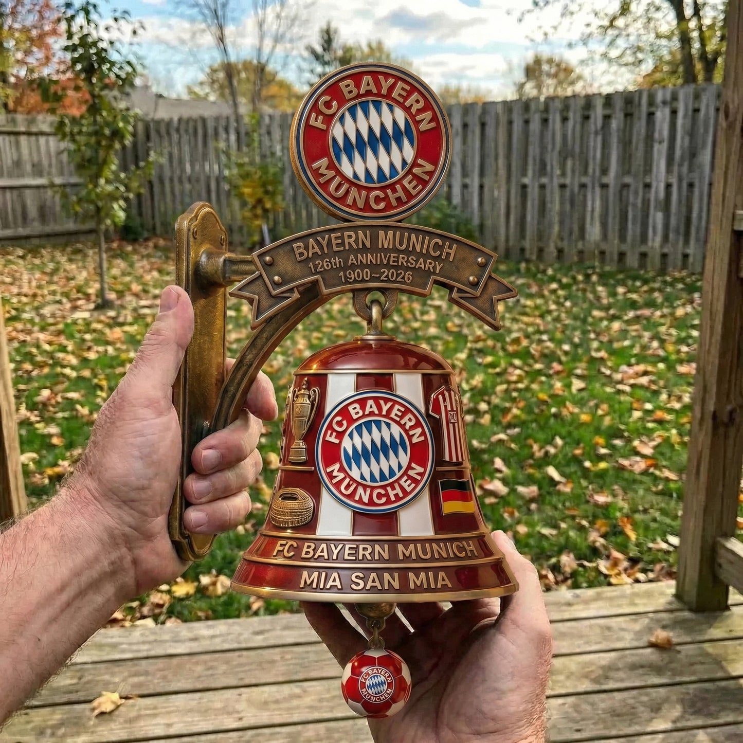 FC Bayern München 126th Anniversary Commemorative Wall Bell