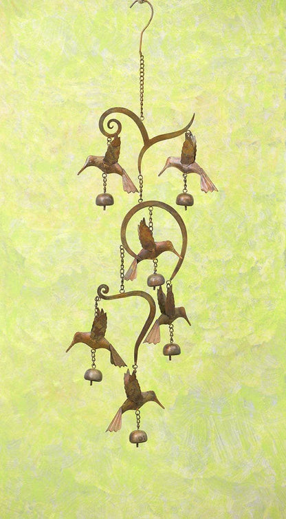 🔥🔥New Year 70% Off--Scrollwork Hummingbird Wind Chime