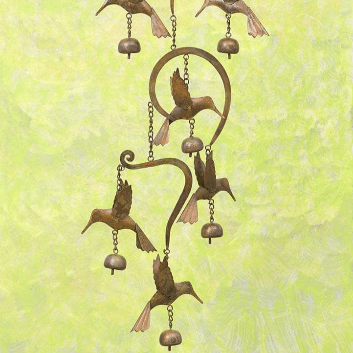 🔥🔥New Year 70% Off--Scrollwork Hummingbird Wind Chime