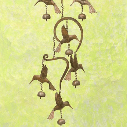 🔥🔥New Year 70% Off--Scrollwork Hummingbird Wind Chime