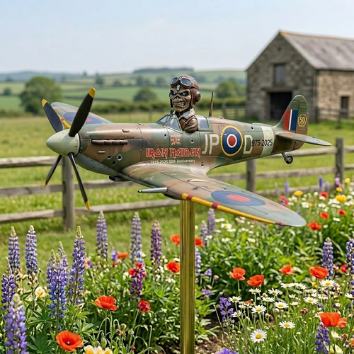 Iron Maiden 50th Anniversary: "Aces High" Commemorative Garden Wind Spinner